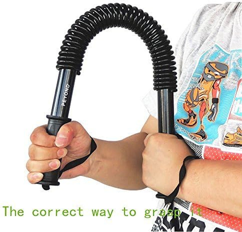 Power Twister Bar-Arm,Shoulder Builder Spring Exercise, Chest and Bicep Blaster