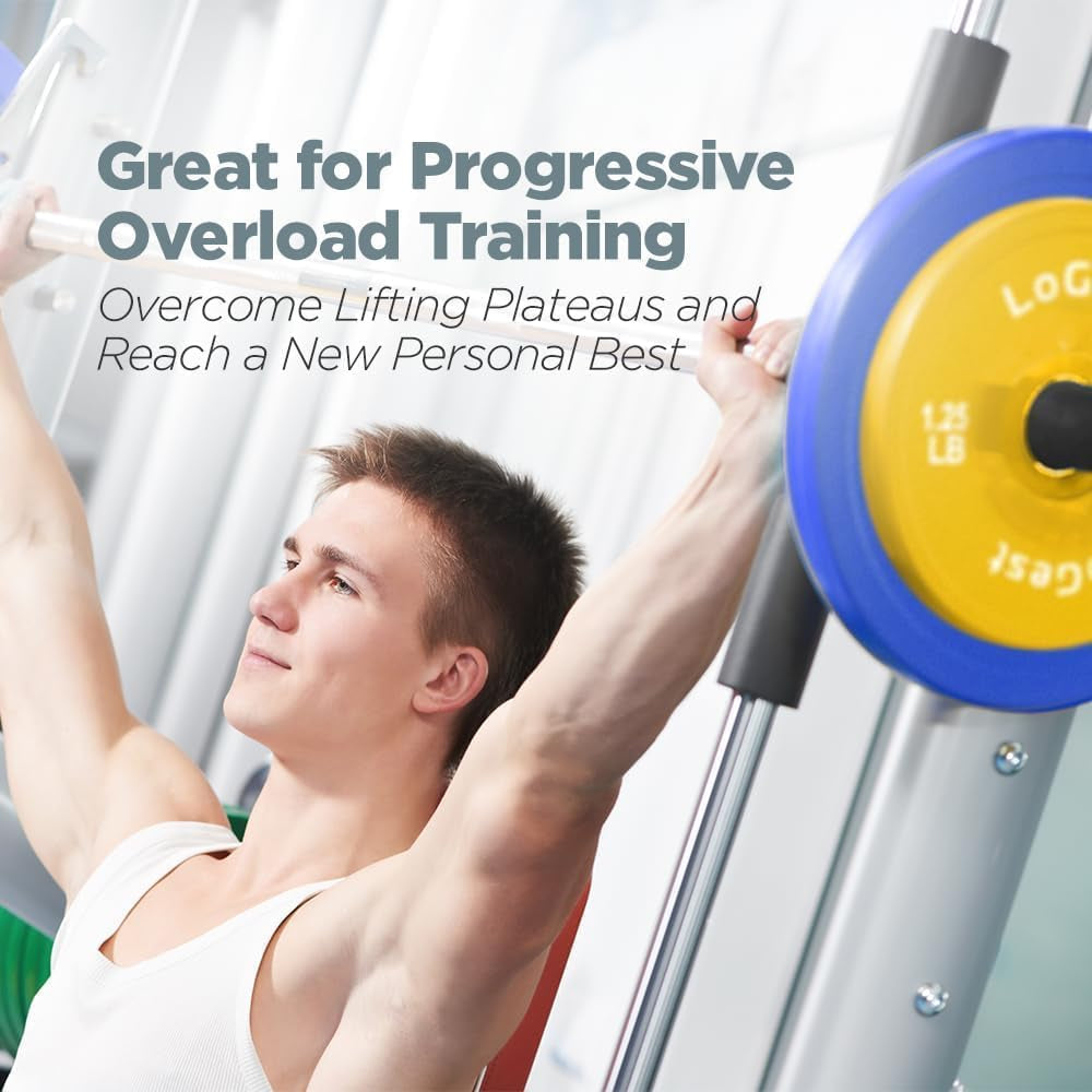 Olympic Change Weight Plates - for Weightlifting, Powerlifting or Gymnastics Fractional Weight Plates - 0.5LB 1.25LB 2.5LB 5LB 7.5LB 10LB Pair Cross Training Bumper