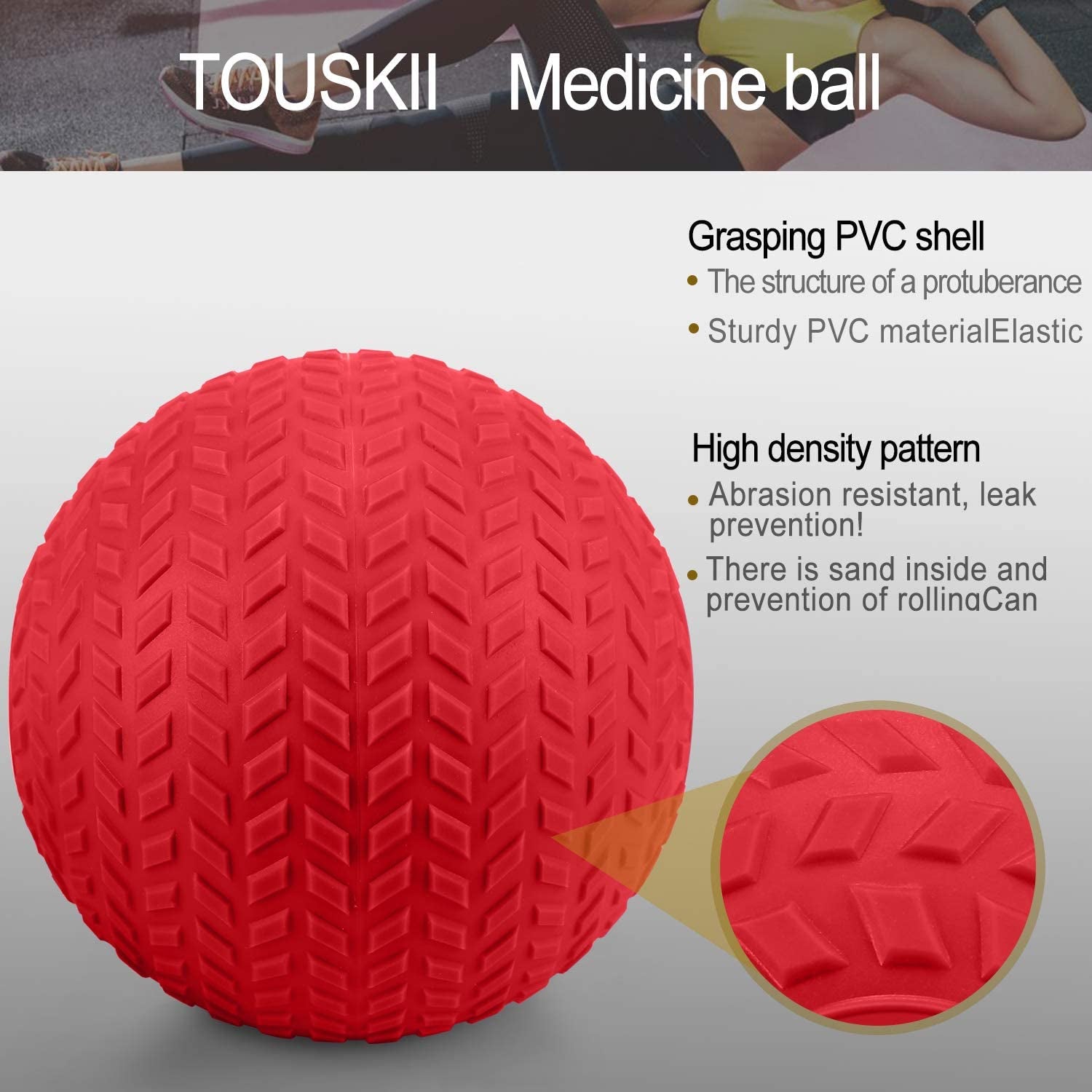Slam Ball for Strength, Medicine Ball with Strong Grip, Weight Balls for Crossfit Strength & Conditioning Exercises, Available in 10, 15, 20, 30, 40, 50 LB Weight
