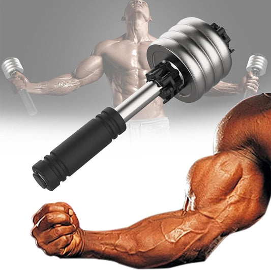 Forearm Strength Training Handles, Arm Wrestling Exercise Handles, Stainless Steel + Quick Lock, for Wrist Rotation Training