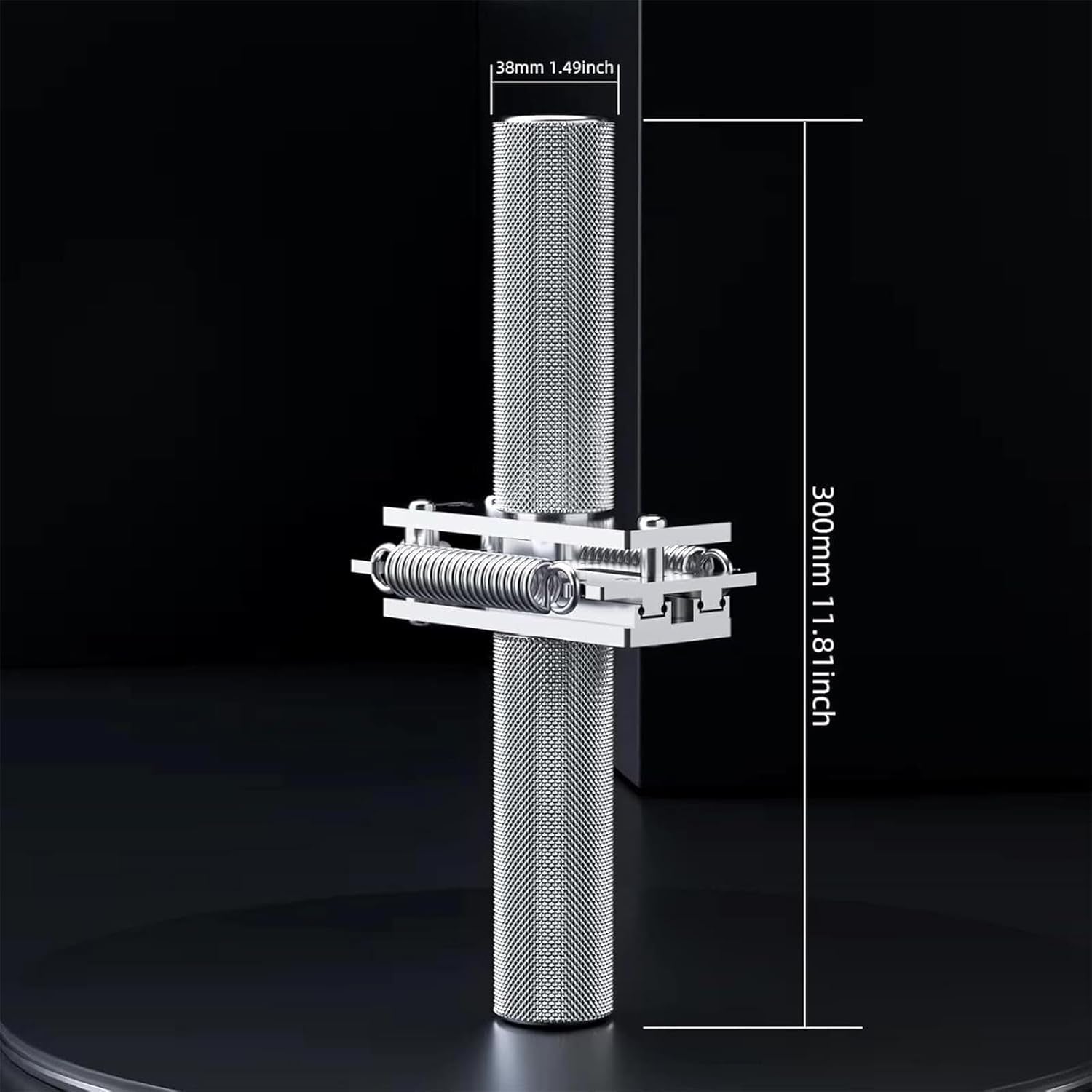 Forearm Strength Training Handles, Arm Wrestling Exercise Handles, 304 Stainless Steel + 4 Springs for Arm Professional Strength Training Equipment