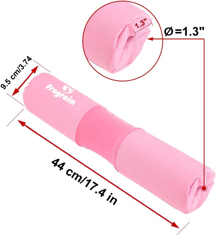 Barbell Squat Pad, Safety Bar Pad with Thick Foam and Nylon Padding - Neck & Shoulder Protective Pad Support for Squats, Lunges & Hip Thrusts - Fits Olympic Standard Weightlifting Bar