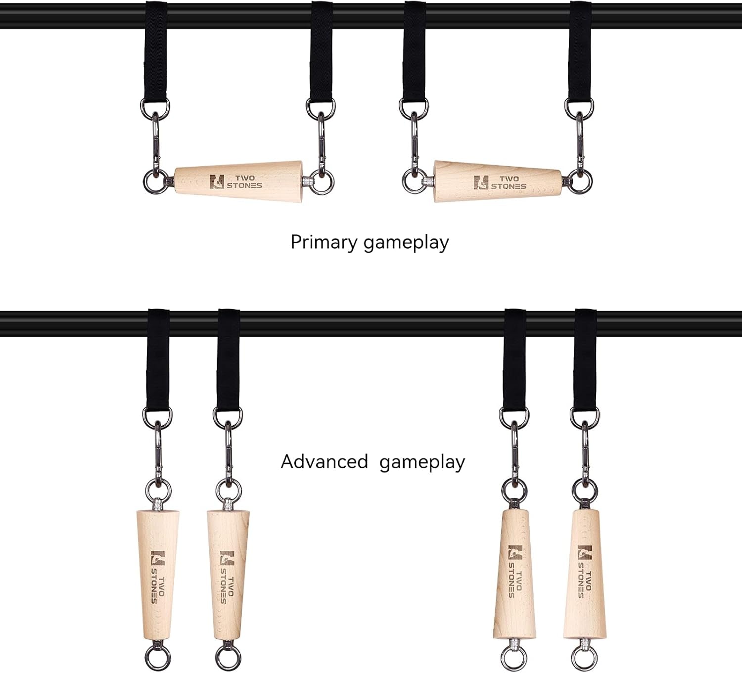 Wooden Pull up Grips | Wood Climbing Power Grips | Pull up Climbing Hold Grips | Premium Wood Training Tool for Grip Strength | Rock Climbing | Bouldering