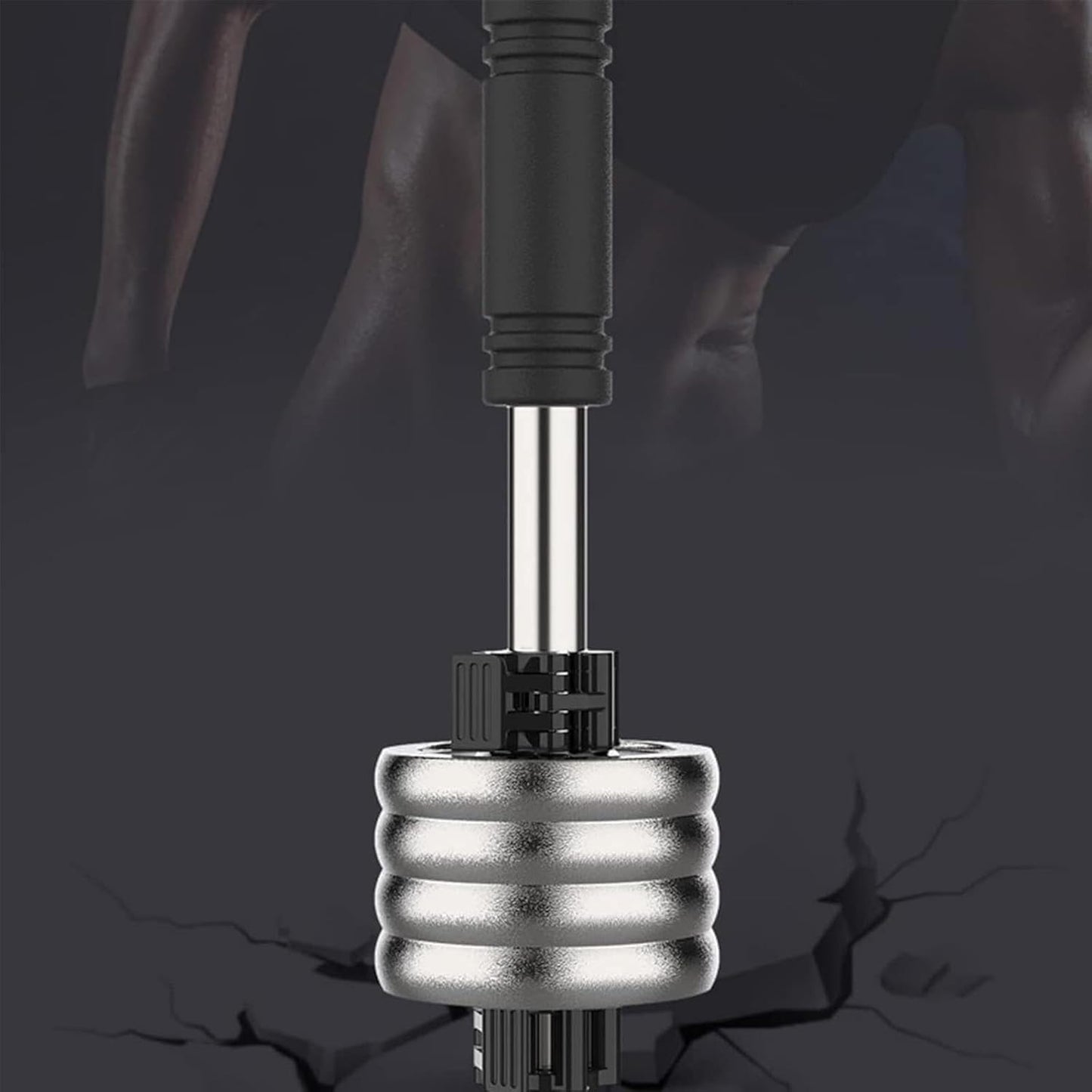 Forearm Strength Training Handles, Arm Wrestling Exercise Handles, Stainless Steel + Quick Lock, for Wrist Rotation Training