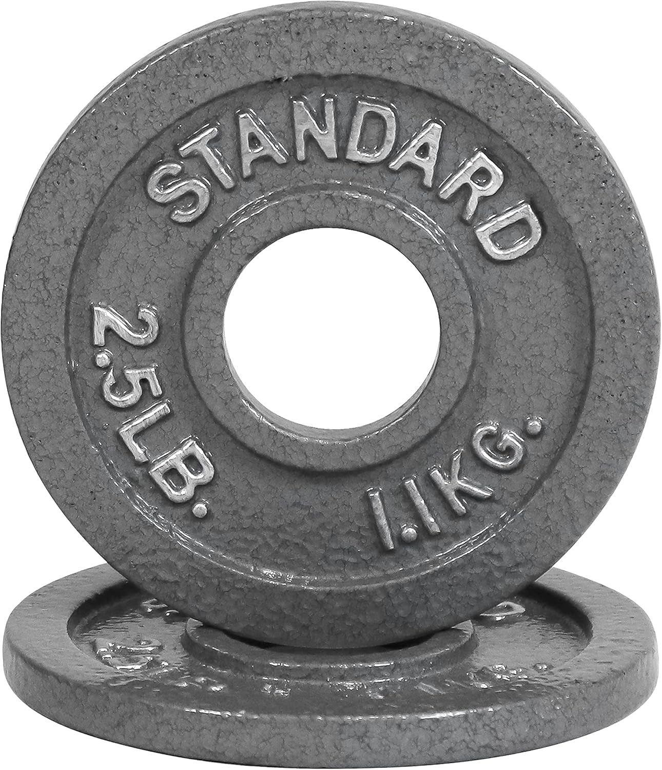 Traditional/Classic 2-Inch Hole Solid Cast Iron Olympic Barbell Weight Plates - Great for Strength Training, Weightlifting, Bodybuilding & Powerlifting, Multiple Choices Available