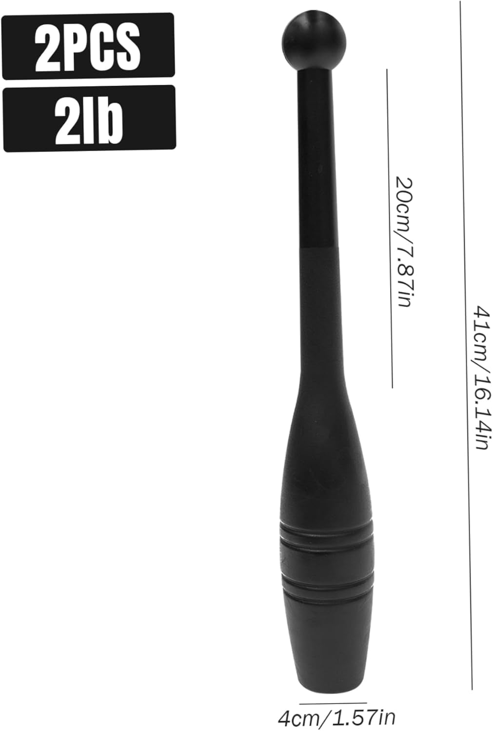 Indian Club, Indian Clubs, 2LB Heavy Duty Plastic Macebell, 16.1X1.6" Reusable Weighted Workout Bar for Strength Training Rehabilitation Improves Grip Full Body Workout