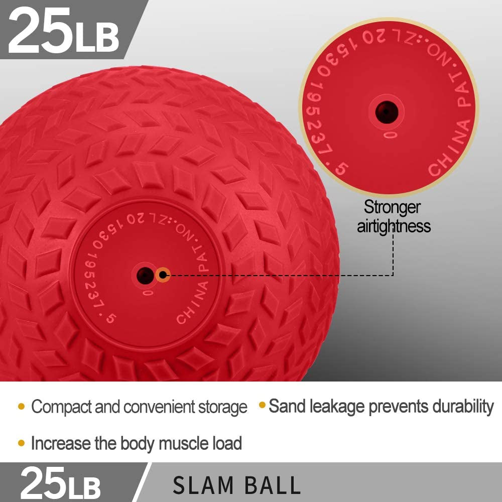 Slam Ball for Strength, Medicine Ball with Strong Grip, Weight Balls for Crossfit Strength & Conditioning Exercises, Available in 10, 15, 20, 30, 40, 50 LB Weight