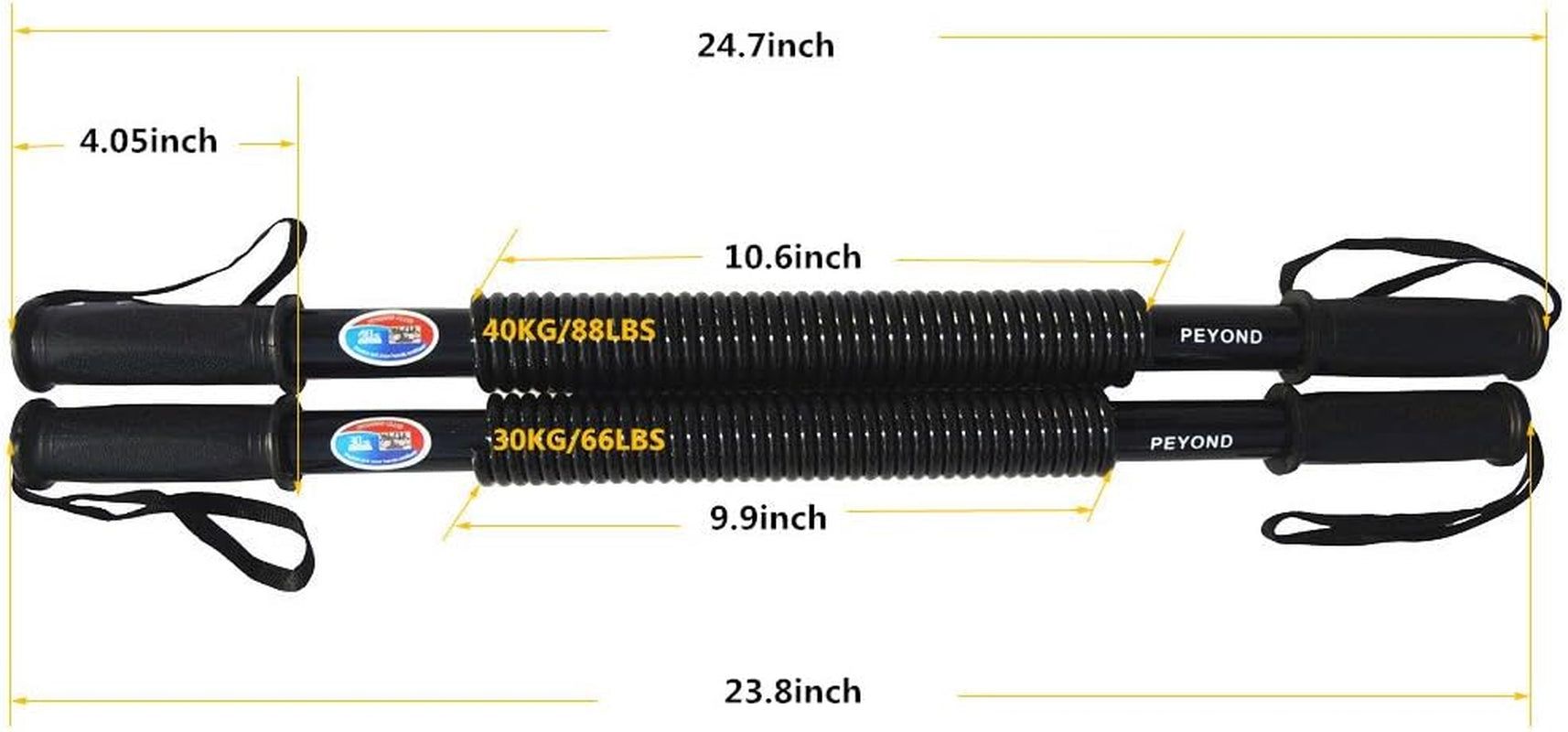 Power Twister Bar-Arm,Shoulder Builder Spring Exercise, Chest and Bicep Blaster
