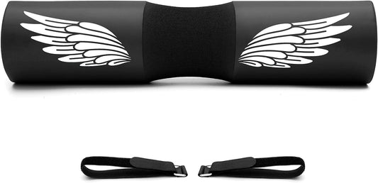 Squat Pad Barbell Pad for Hip Thrust, Shoulder&Neck Support Weight Bar Pad for Olympic or Standard Bars with Straps