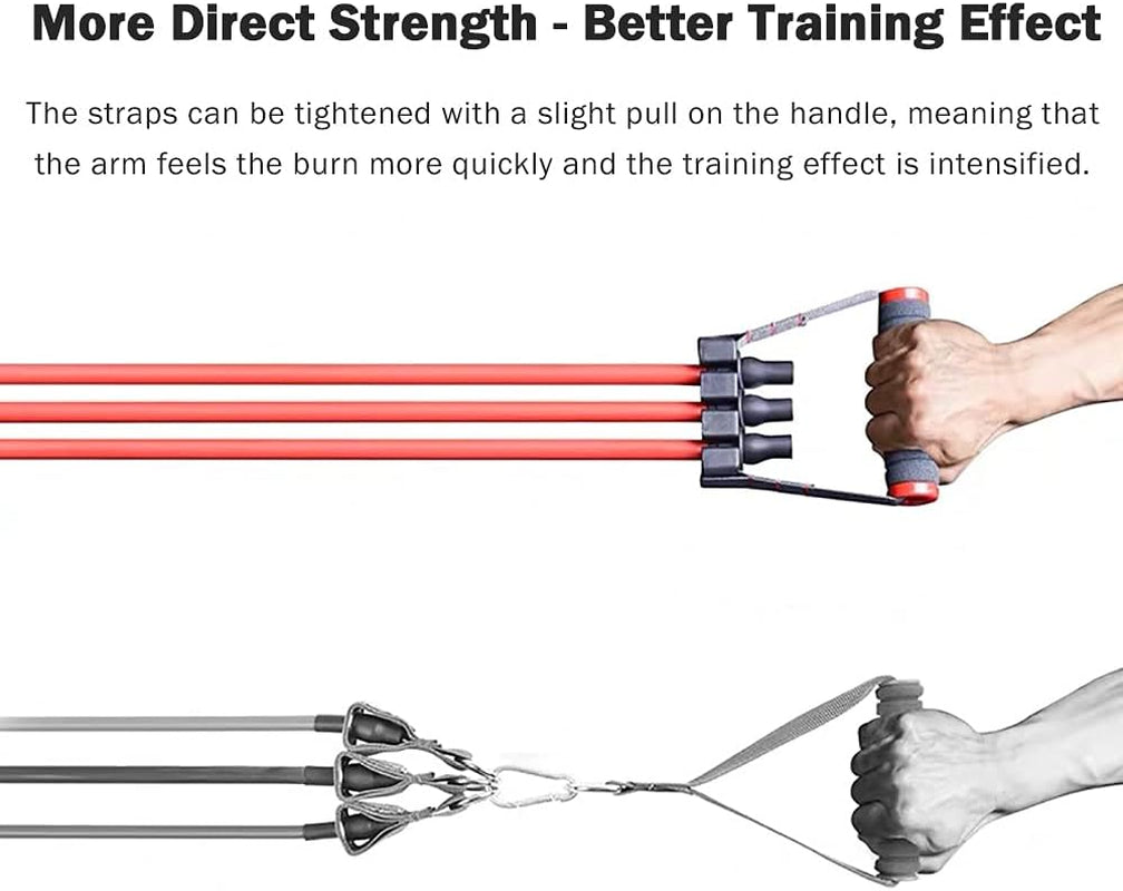 Resistance Band Set Professional Design – 5 Exercise Bands Including Ankle Straps, Handles, Door Anchor - Fitness Band for Home Gym Workout