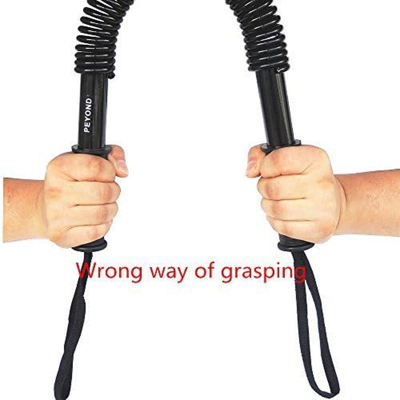 Power Twister Bar-Arm,Shoulder Builder Spring Exercise, Chest and Bicep Blaster