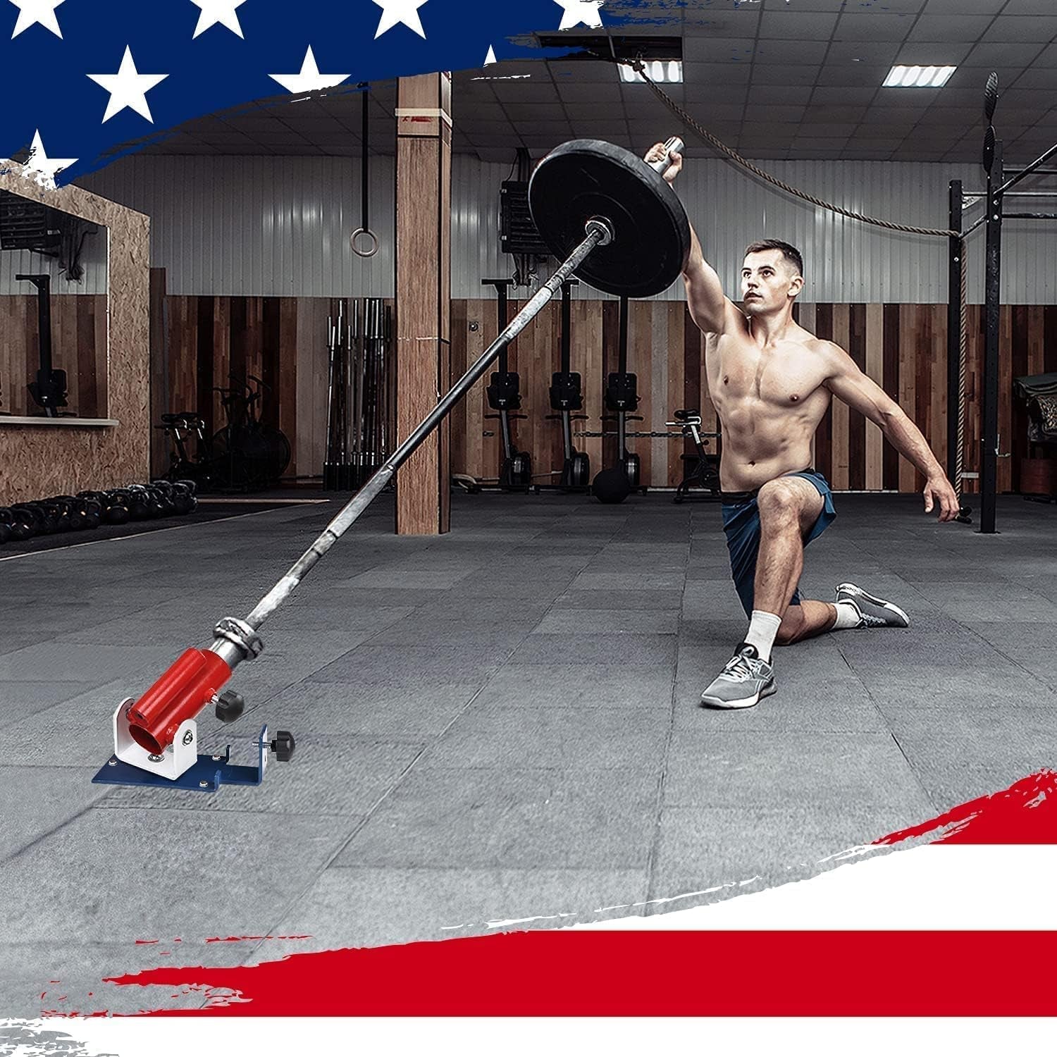 Deluxe T-Bar Row Platform – Full 360° Swivel & Easy to Install – Fits 1” Standard and 2” Olympic Bars (8. Black - T-Bar Row Platform + Lock Jaw 1Inch & 2Inch)