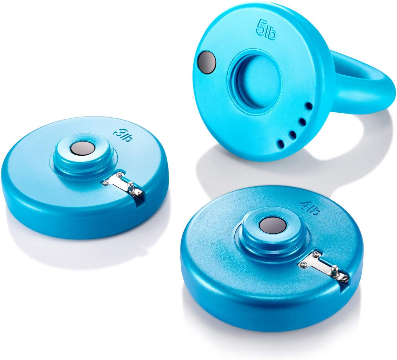 Kettlebell Weight Set 5-12 Pounds: Strength Training Adjustable Dumbbell Fitness Equipment for Home Gym Clearance Workout & Exercise Suitable for Women Men Kids,Teal