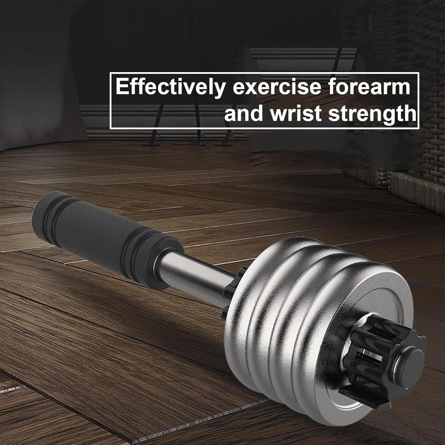Forearm Strength Training Handles, Arm Wrestling Exercise Handles, Stainless Steel + Quick Lock, for Wrist Rotation Training