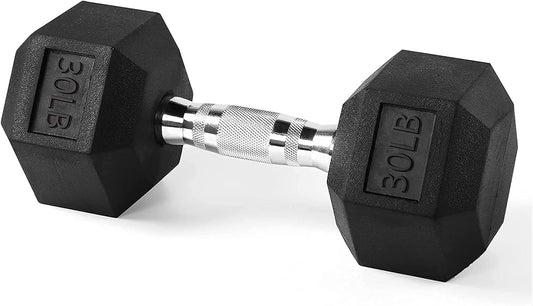 Dumbbells Free Weights Dumbbell Hand Weight Rubber Coated Cast Iron Hex Black Dumbbell Set, for Gym Equipment Workouts Strength Training for Women, Men(5 15 20 25 30 35 40 45 50Lb)