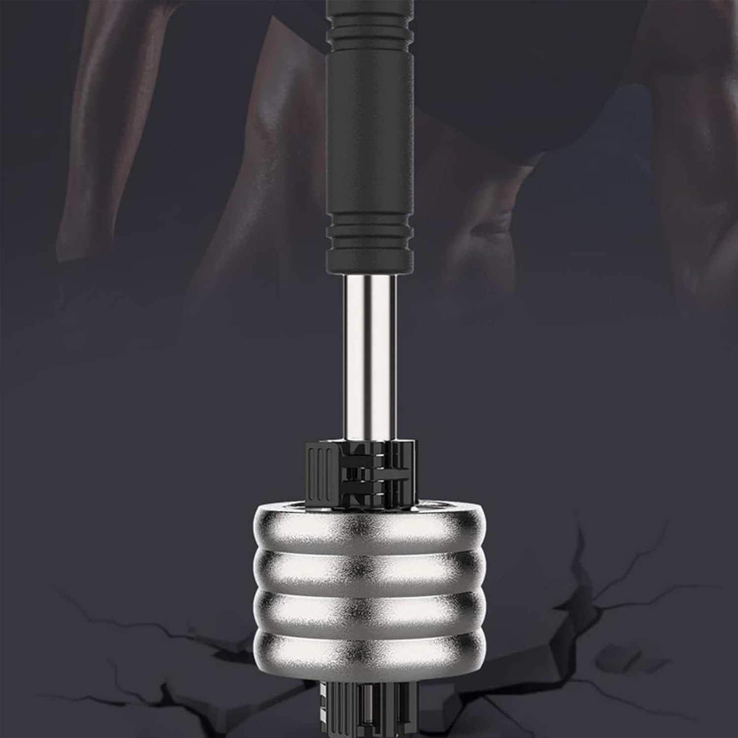 Forearm Strength Training Handles, Arm Wrestling Exercise Handles, Stainless Steel + Quick Lock, for Wrist Rotation Training