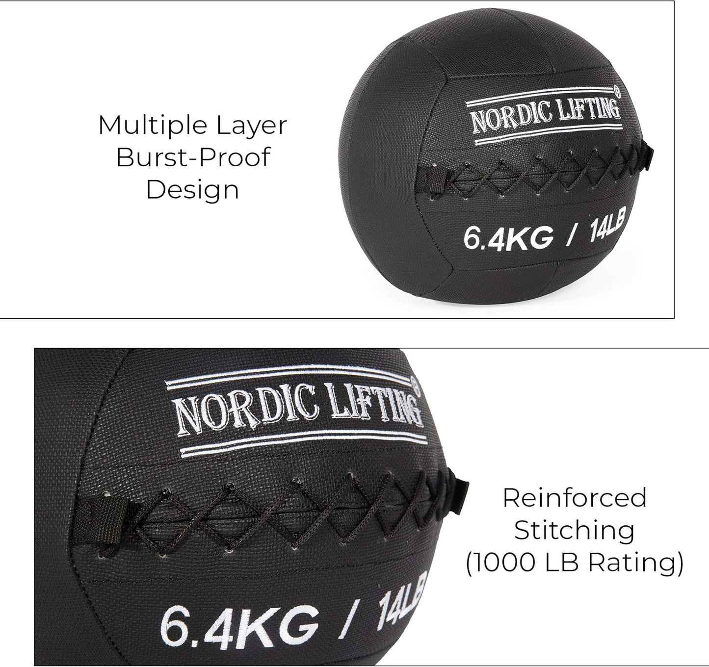 Wall Ball for Crossfit & Fitness - Medicine Ball for Gym and Strength Training